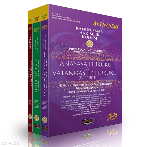 Kanunname Hakimlik KOD:24 Konu Anlatımı 2025