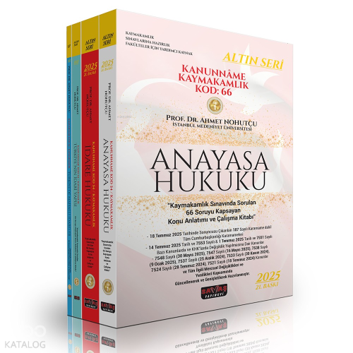 Kanunname Kaymakamlık KOD: 66 Konu Anlatımı Ağustos 2025