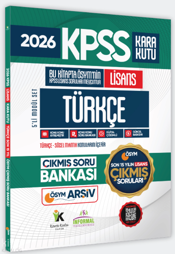 Kara Kutu Yayınları 2026 Fulllisans KPSS Lisans Türkçe Kara Kutu ÖSYM 