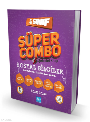 Karaca Eğitim  Süper Combo Sosyal Bilgiler 5. Sınıf Soru Kitabı