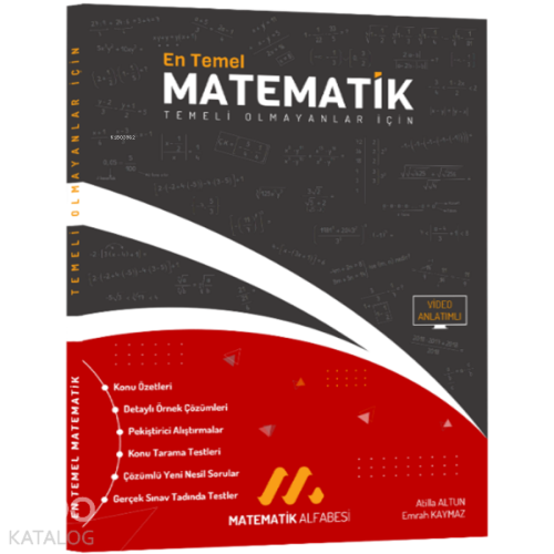 Kare Yayınları Matematik Alfabesi En Temel Matematik