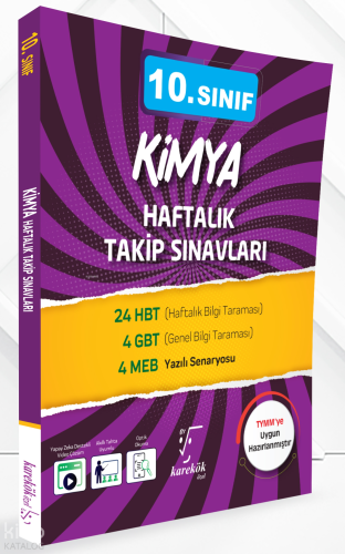 Karekök Yayınları 10. Sınıf Kimya Haftalık Takip Sınavları | Ahmet Gök