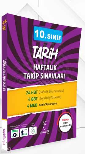 Karekök Yayınları 10. Sınıf Tarih Haftalık Takip Sınavları | Yasin Kal