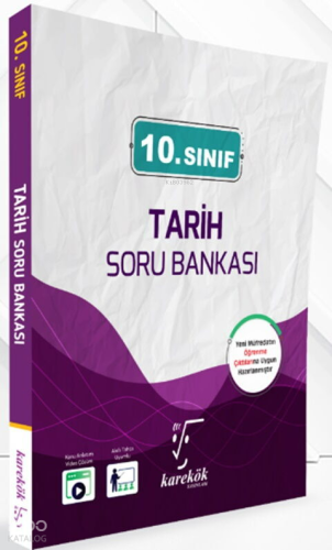 Karekök Yayınları 10. Sınıf Tarih Soru Bankası | Yasin Kalemci | Karek