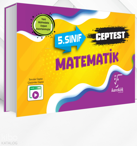 Karekök Yayınları 5. Sınıf Matematik Ceptest | Rıza Buğdayoğlu | Karek