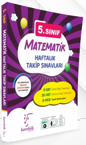Karekök Yayınları 5. Sınıf Matematik Haftalık Takip Sınavları | Sibel 