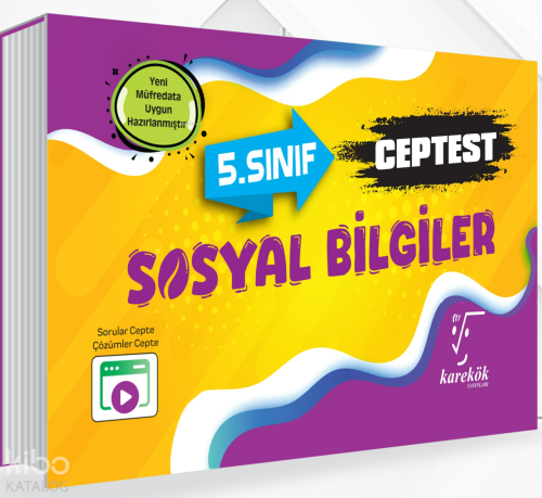 Karekök Yayınları 5. Sınıf Sosyal Bilgiler Ceptest | Kenan Bulut | Kar