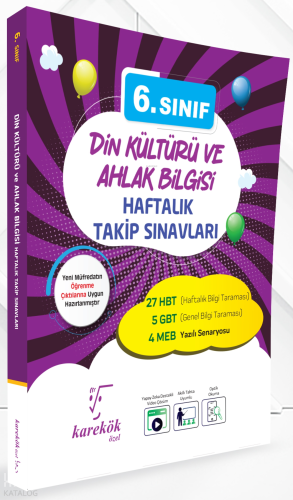 Karekök Yayınları 6. Sınıf Din Kültürü Ve Ahlak Bilgisi Haftalık Takip Sınavları