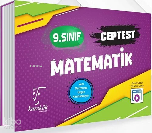 Karekök Yayınları 9.Sınıf Cep Test Matematik | Kolektif | Karekök Yayı