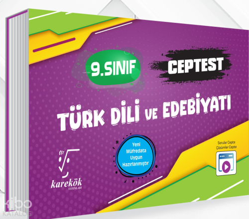 Karekök Yayınları 9.Sınıf Cep Test Türk Dili ve Edebiyat | Ayşe Sarı |