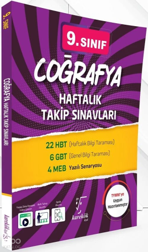 Karekök Yayınları 9.Sınıf Coğrafya Haftalık Takip Sınavları | Kolektif