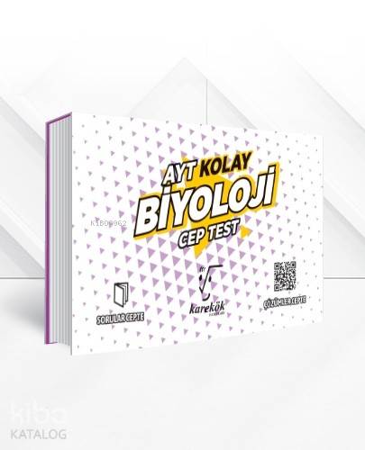 Karekök Yayınları AYT Biyoloji Kolay Cep Test Karekök