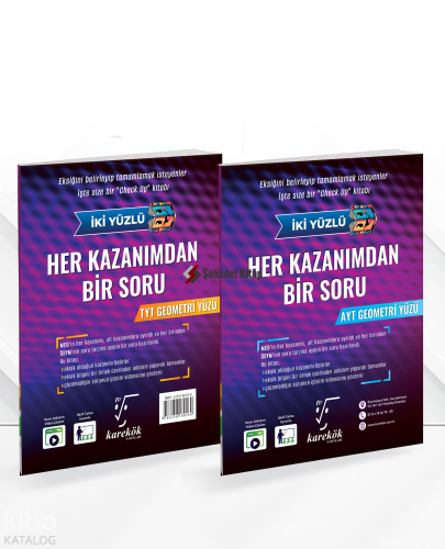 Karekök Yayınları Her Kazanımdan Bir Soru Tyt-Ayt Geometri Soru Bankası