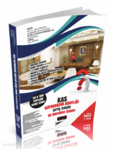 KAS Kaymakamlık Adaylığı Giriş Sınavı 10 Deneme Sınavı Savaş Yayınları