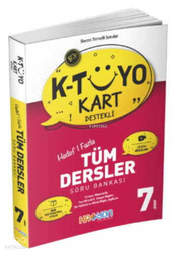 Katyon 7. Sınıf K-Tüyo Kart Destekli Tüm Dersler Soru Bankası | Kolekt