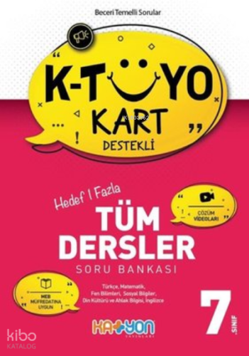 Katyon 7. Sınıf K-Tüyo Kart Destekli Tüm Dersler Soru Bankası