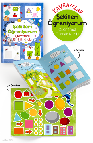 Kavramlar - Şekilleri Öğreniyorum | Kolektif | Bigkids Yayınları