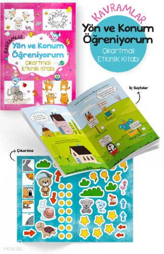 Kavramlar - Yön ve Konum Öğreniyorum | Kolektif | Bigkids Yayınları