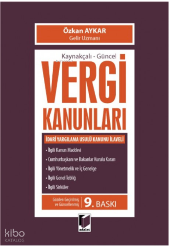 Kaynakçalı - Güncel Vergi Kanunları