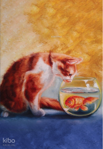 Kedi Rüyası Çizgili Defter