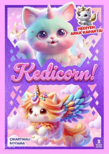 Kedicorn! Parti Zamanı Çıkartmalı Boyama Kitabı | Kolektif | Doğan Çoc