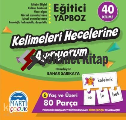 Kelemeleri Hecelerine Ayırıyorum - Eğitici Yapboz | Bahar Sarıkaya | M