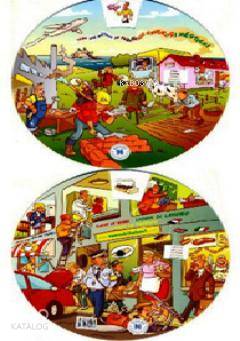 Kelime Çarkı - İş Hayatı ve Meslekler (İngilizce, İspanyolca, Almanca, Fransızca, İtalyanca); Multilingual Vocabulary Wheels - At Work