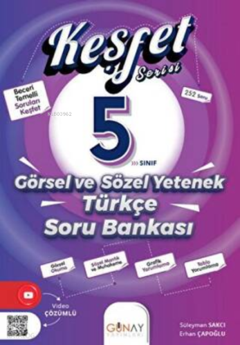 Keşfet Görsel ve Sözel Yetenek Soru Bankası | Kolektif | Günay Yayıncı