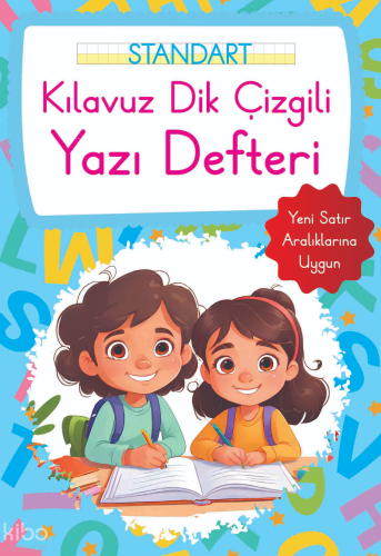 Kılavuz Dik Çizgili Yazı Defteri Büyük Boy - Mavi