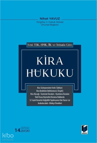 Kira Hukuku (Cilti) | Nihat Yavuz | Adalet Yayınevi