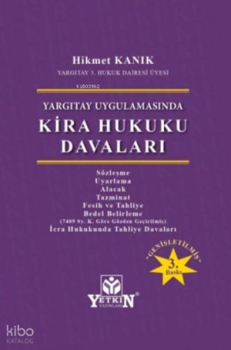 Kira Hukuku Davaları | Hikmet Kanık | Yetkin Yayınları
