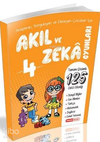 Kırmızı Beyaz Yayınları 4. Sınıf Akıl ve Zeka Oyunları Kırmızı Beyaz