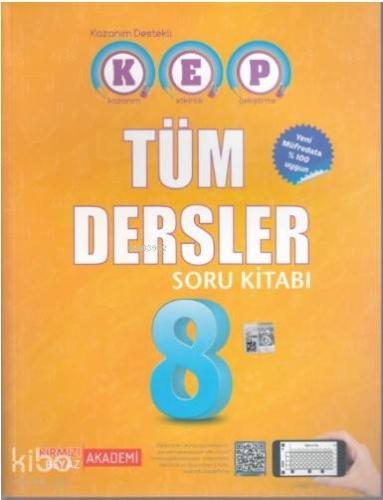 Kırmızı Beyaz Yayınları 8. Sınıf LGS Tüm Dersler KEP Soru Bankası Kırmızı Beyaz 