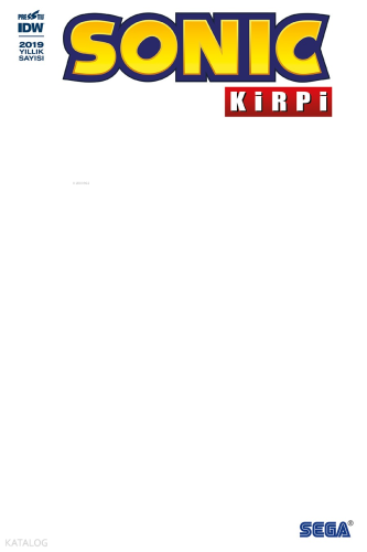 Kirpi Sonic Yıllık 2019 - Boş Kapak