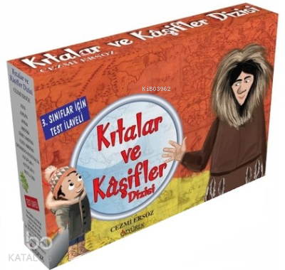Kıtalar ve Kaşifler Dizisi (10 Kitap Kutulu) ;3. Sınıflar İçin Test İlaveli