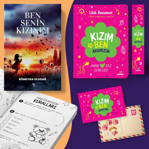 Kızım ve Ben - Ben Senin Kızınım ikili Set (Ayraç ve Kartpostal İlav