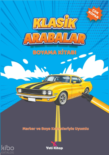 Klasik Arabalar Boyama Kitabı | Feyyaz Ulaş | Yeti Kitap