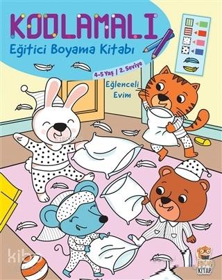 Kodlamalı Eğitici Boyama Kitabı - Eğlenceli Evim (4-5 Yaş 2. Seviye) |