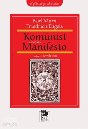 Komünist Manifesto | Karl Marx | İmge Kitabevi Yayınları