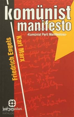Komünist Manifesto | Karl Marx | Yar Yayınları