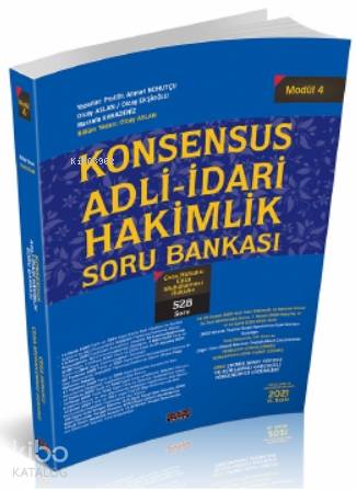 Konsensus Adli İdari Hakimlik Ceza Hukuku CMK Soru Bankası