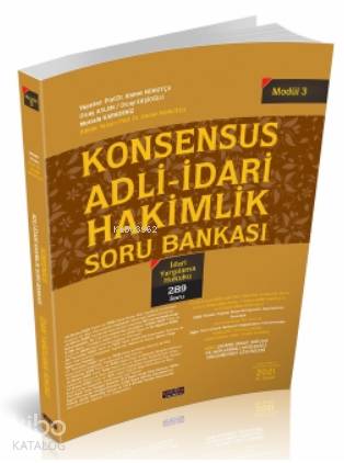 Konsensus Adli İdari Hakimlik İdari Yargılama Hukuku Soru Bankası