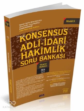 Konsensus Adli İdari Hakimlik Ticaret Hukuku Soru Bankası