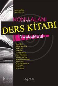 Konu Alanı Ders Kitabı İncelemesi