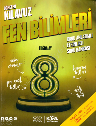 Koray Varol Akademi Yayınları 8. Sınıf Öğreten Kılavuz Fen Bilimleri Soru Bankası