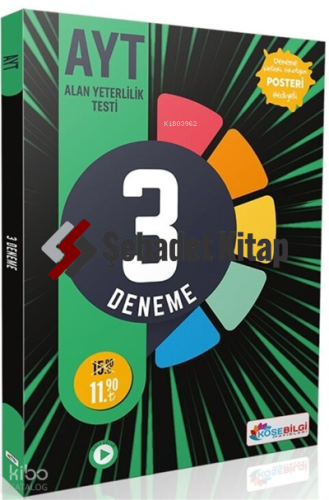 Köşebilgi Ayt 3  Fasikül Deneme Video Çözümlü