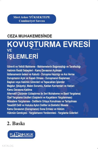 Kovuşturma Evresi ve İşlemleri