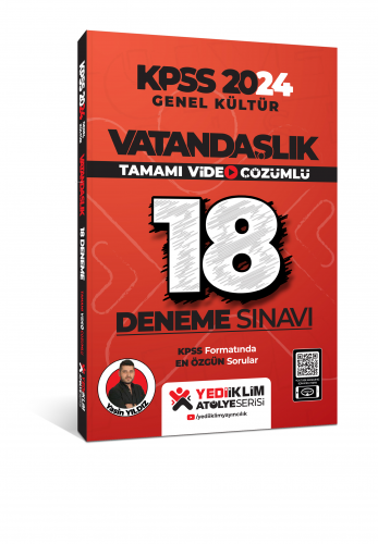 KPSS 2024 Genel Kültür Vatandaşlık Tamamı Video Çözümlü 18 Deneme Sınavı