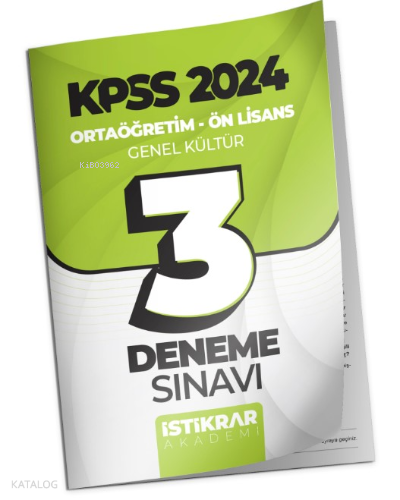 KPSS 2024 Ortaöğretim-Ön Lisans Genel Kültür (Coğrafya - Tarih - Vatan
