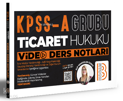 KPSS A Grubu İcra ve İflas Hukuku Video Ders Notları
